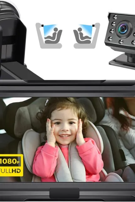 Oglindă auto Zacro 1080P cu cameră și vedere noapte