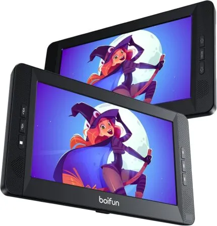 DVD Player Auto 10,5" cu 2 ecrane HD și suport tetieră