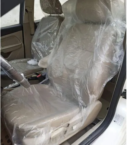 Pachet de 100 huse de scaun auto de unică folosință, ultra groase, 20 g, impermeabile și rezistente la praf, menține-ți scaunul curat pentru întreținerea mașinii, expoziții de mașini
