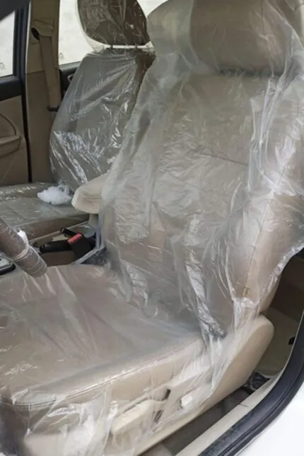 Pachet de 100 huse de scaun auto de unică folosință, ultra groase, 20 g, impermeabile și rezistente la praf, menține-ți scaunul curat pentru întreținerea mașinii, expoziții de mașini