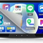 Navigație Android Renault Dacia Logan Duster Sandero Lodgy Capture Symbol cu Ecran 8 Inch și CarPlay Radio Auto 8 Core CAMECHO 4G + 64GB Android 13 pentru Renault Dacia Logan Duster Sandero Lodgy Capture Symbol Lada Xray cu Navigație Carplay Android, Ecran Dublu DIN 8 Inch Touchscreen cu Bluetooth 5.0