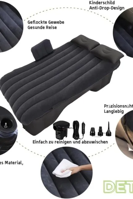 Saltea auto Geterral, saltea pentru saltea gonflabilă auto, saltea gonflabilă pentru pat auto, camping în aer liber, călătorii