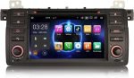 Radio Auto Android 13 Erisin [4G + 64G], 8 Nuclee, pentru BMW Seria 3 E46 M3 Rover 75 MG ZT – Suportă Navigație GPS, CarPlay, Android Auto, DSP, Bluetooth 5.0, A2DP, DVB-T2, WiFi, 4G, DAB+, OBD, DVR
