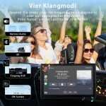 Plimpton Ecran auto de 9 inch cu Carplay wireless și Android Car, ecran tactil IPS inteligent, receptor media digital cu Mirror Link, navigație live, BT, AUX, L2