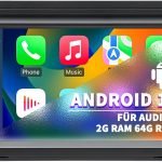 Radio auto pentru Audi A3 S3 8P RS3 2003-2012, Sistem Android 12 2G+64G cu CarPlay Android Auto, Ecran Tactil de 7 Inch, Suportă Navigație GPS, WLAN, Bluetooth, FM