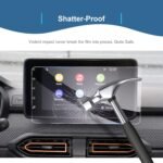 GAFAT Dacia Sandero 3/Stepway | Dacia Jogger Logan 3 2021-2024 2025 Protecție Ecran Navigație 8 Inch, Protecție Ecran Sticlă pentru Navigație Media de 8 Inch, Rezistentă la Șocuri, Anti-Zgârieturi 9H