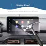 GAFAT Dacia Sandero 3/Stepway | Dacia Jogger Logan 3 2021-2024 2025 Protecție Ecran Navigație 8 Inch, Protecție Ecran Sticlă pentru Navigație Media de 8 Inch, Rezistentă la Șocuri, Anti-Zgârieturi 9H
