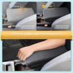 Husă cotiera centrală LFOTPP, compatibilă cu Dacia Duster 3 2024 2025, Dacia Duster III din 2024+, huse cotiere, pernă din piele PU, cotiere, capac de protecție consolă centrală