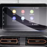 GAFAT Dacia Sandero 3/Stepway | Dacia Jogger Logan 3 2021-2024 2025 Protecție Ecran Navigație 8 Inch, Protecție Ecran Sticlă pentru Navigație Media de 8 Inch, Rezistentă la Șocuri, Anti-Zgârieturi 9H