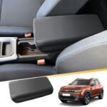 Husă cotiera centrală LFOTPP, compatibilă cu Dacia Duster 3 2024 2025, Dacia Duster III din 2024+, huse cotiere, pernă din piele PU, cotiere, capac de protecție consolă centrală