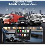 Ecran auto Android Carplay de 9 inch cu ecran tactil, ecran Carplay wireless, ecran auto Android cu AUX/FM, navigație GPS, Siri, Mirror Link, Bluetooth pentru toate vehiculele