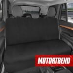 Husă auto Motor Trend BDK AquaShield din neopren impermeabil, căptușită, neagră, ideală pentru scaun auto pentru copii și câini, design universal pentru mașină, camion, autoutilitară, SUV