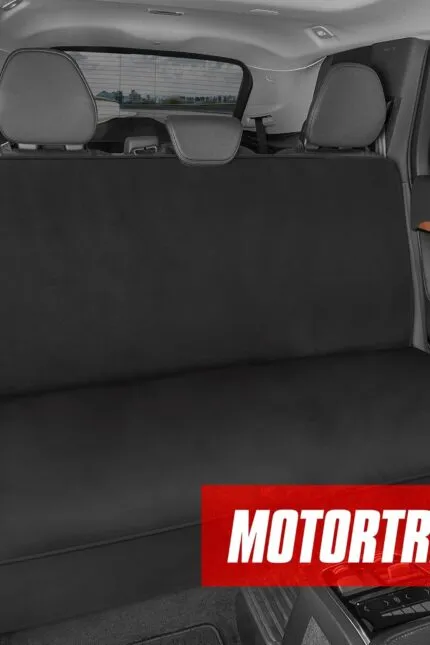 Husă auto Motor Trend BDK AquaShield din neopren impermeabil, căptușită, neagră, ideală pentru scaun auto pentru copii și câini, design universal pentru mașină, camion, autoutilitară, SUV