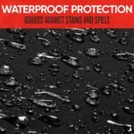 Husă auto Motor Trend BDK AquaShield din neopren impermeabil, căptușită, neagră, ideală pentru scaun auto pentru copii și câini, design universal pentru mașină, camion, autoutilitară, SUV