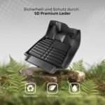 fussmattenprofi.com Covorașe auto compatibile cu Dacia Logan (generația a 2-a) an fabricație 2012-2020 I Carcasă pentru picioare, inodoră, pentru toate tipurile de vreme, 100% potrivite I Set covorașe auto 5D Premium TPE