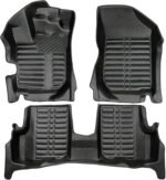 fussmattenprofi.com Covorașe auto compatibile cu Dacia Logan (generația a 2-a) an fabricație 2012-2020 I Carcasă pentru picioare, inodoră, pentru toate tipurile de vreme, 100% potrivite I Set covorașe auto 5D Premium TPE