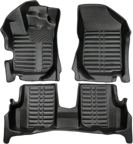 fussmattenprofi.com Covorașe auto compatibile cu Dacia Logan (generația a 2-a) an fabricație 2012-2020 I Carcasă pentru picioare, inodoră, pentru toate tipurile de vreme, 100% potrivite I Set covorașe auto 5D Premium TPE