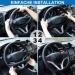 Husă volan din silicon Spurtar pentru bărbați și femei, accesorii auto, huse decorative pentru volan, husă volan din piele închisă, husă volan subțire, protecție volan interior, accesorii auto