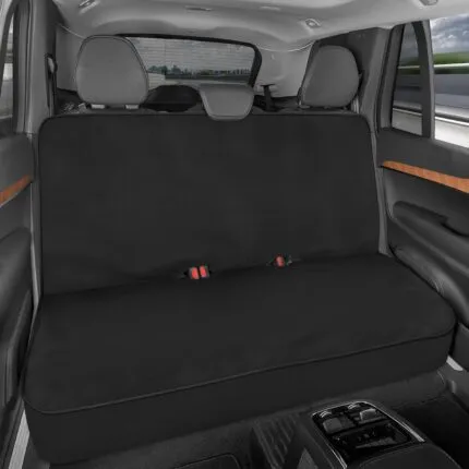 Husă auto Motor Trend BDK AquaShield din neopren impermeabil, căptușită, neagră, ideală pentru scaun auto pentru copii și câini, design universal pentru mașină, camion, autoutilitară, SUV