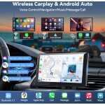 Ecran auto Android Carplay de 9 inch cu ecran tactil, ecran Carplay wireless, ecran auto Android cu AUX/FM, navigație GPS, Siri, Mirror Link, Bluetooth pentru toate vehiculele