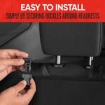 Husă auto Motor Trend BDK AquaShield din neopren impermeabil, căptușită, neagră, ideală pentru scaun auto pentru copii și câini, design universal pentru mașină, camion, autoutilitară, SUV