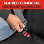 Husă auto Motor Trend BDK AquaShield din neopren impermeabil, căptușită, neagră, ideală pentru scaun auto pentru copii și câini, design universal pentru mașină, camion, autoutilitară, SUV