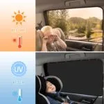 Protecție solară pentru geamul mașinii pentru bebeluși Zatooto, magnetică, potrivire universală, mai mulți magneți