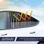 Protecție solară auto Zatooto, perdea magnetică, pentru protecție UV, protecție termică