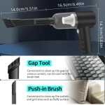 Aspirator de mână, aspirator de mână cu baterie 8000PA, aspirator auto wireless, mini aspirator portabil reîncărcabil cu baterie, aspirator și suflantă 2 în 1, pentru mașină, casă, birou