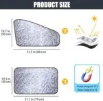 Protecție solară pentru geamul mașinii pentru bebeluși Zatooto, magnetică, potrivire universală, mai mulți magneți