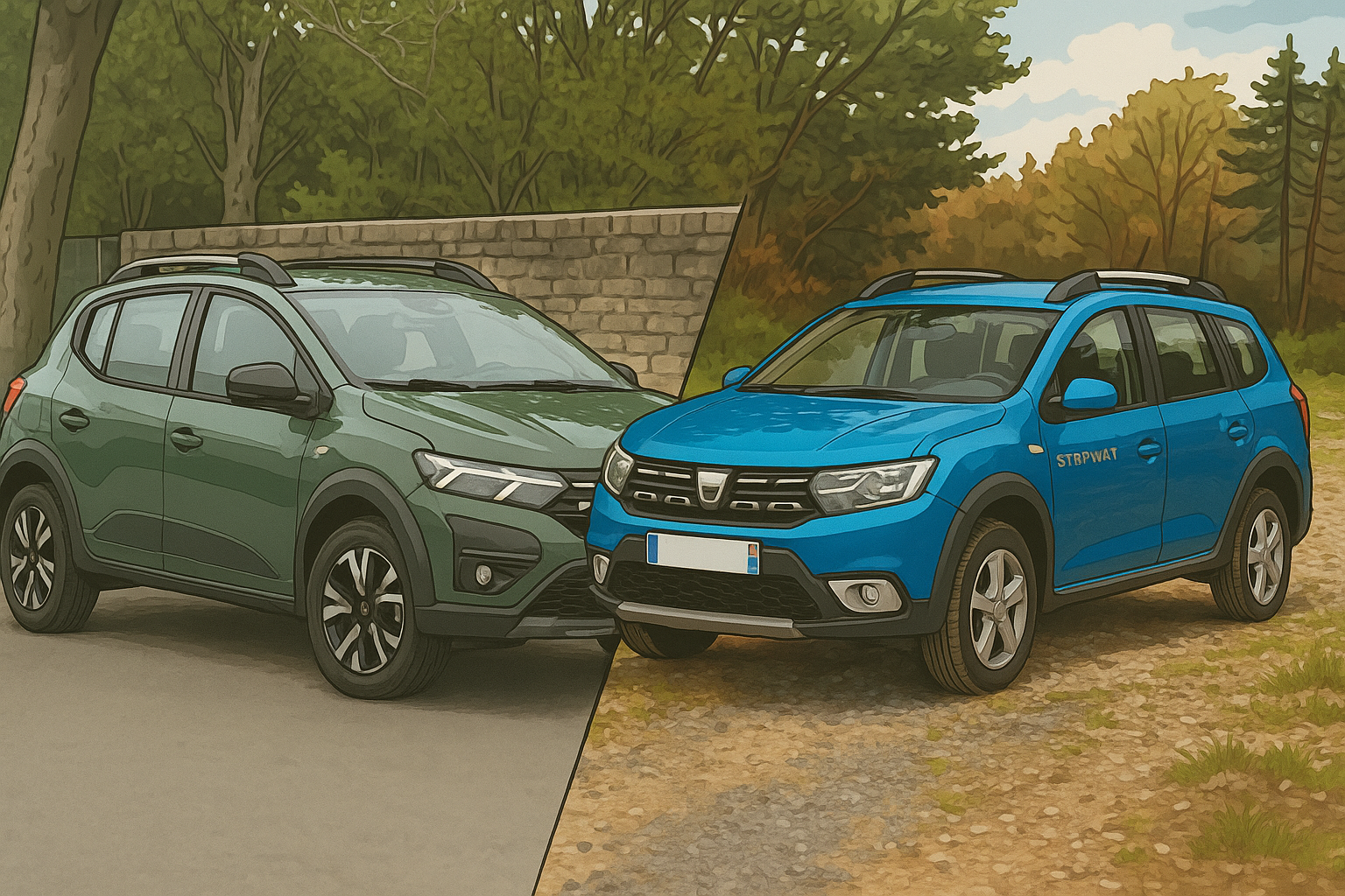 Logan Stepway vs. Sandero Stepway – design, garda la sol, interior