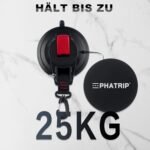 PHATRIP Set de 2 ventuze mari pentru camping, ventuze de până la 25 kg, ventuze extra puternice pentru camping, autorulote, cort, copertină auto, întinzător auto