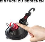PHATRIP Set de 2 ventuze mari pentru camping, ventuze de până la 25 kg, ventuze extra puternice pentru camping, autorulote, cort, copertină auto, întinzător auto
