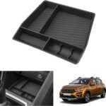 GAFAT Dacia Sandero 3/Stepway 3/Dacia Jogger 2022-2024 2025 Cutie de depozitare consolă centrală, Organizator Sandero 3 Stepway, Consolă centrală inferioară, Accesorii Dacia Sandero 3