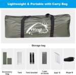 Copertină spate Inoamity pentru autovehicul 240 x 190 cm - Cort impermeabil pentru hayon SUV cu protecție UV, copertină ușoară pentru camping, rulote, picnic, plajă și activități în aer liber