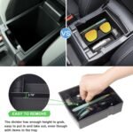 Z.MYUKI Compartiment de depozitare consolă centrală pentru Dacia Duster 3 2024-2025 2026 Accesorii Cotieră Organizator Cutie de depozitare (fără frână de mână, Negru)