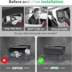 GAFAT Dacia Sandero 3/Stepway 3/Dacia Jogger 2021-2024 2025 Capac protecție grilă de aer, Protecție grilă de aer pentru aer condiționat sub scaun Sandero Stepway 3, Accesorii Sandero 3 2024