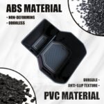 Organizator cotieră MEDZUK compatibil cu Dacia Jogger 2021-2024 2025, cutie de depozitare consolă centrală, torpedou, tavă consolă centrală auto, accesorii cu covoraș antiderapant (negru)