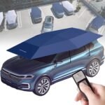 Umbrelă auto inteligentă, pliabilă, cu deschidere automată – protecție completă pentru mașină împotriva soarelui, grindinei și prafului