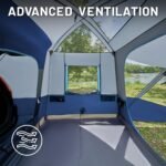 Cort spate TIMBER RIDGE pentru 5 persoane cu verandă cu plasă de protecție și baldachin, cort de camping SUV pentru furgonetă sau mașină, include husă de ploaie și geantă de depozitare, 397 cm x 305 cm x 220 cm