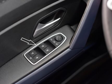 Capac din oțel pentru Dacia Duster III 3 (P1310) 2024+ | Comutator electric pentru rama geamului | 4 bucăți accesorii tuning Essential Expression Journey Extreme Duster din oțel inoxidabil