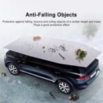 VNATWGOO 4,2 m, 4,8 m, 5,2 m, umbrelă auto automată, alimentată cu baterii, parasolar pliabil, cort de acoperiș pentru mașină electrică, gri, 4,2 m