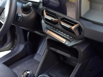 Carcasă din oțel pentru Dacia Duster III 3 (P1310) 2024+ | Placă centrală decorativă - Stil cupru-maro | 1 bucată accesorii tuning Essential Expression Journey Extreme Duster