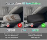 GAFAT Dacia Sandero 3/Stepway 3/Dacia Jogger 2021-2024 2025 Centre Armrest Cover, Centre Console Armrest Protection, PU Microfibre Leather Padding (Black)