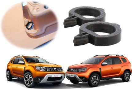 Amortizor alternativ craveDRIVE pentru clapeta de umplere a rezervorului de combustibil Dacia Duster 2 | Negru | Accesorii dedicate clapetei de umplere (Pachet de 2)