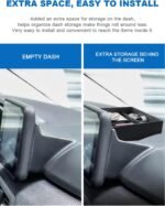 CDEFG Compatibil cu Dacia Sandero 3 / Stepway 3 / Jogger 2021-2024 2025 Organizator Consolă Centrală Cutie De Depozitare 8 Inch Accesorii Tavă Consolă Centrală Auto (Panou de Instrumente)