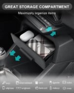 CDEFG Compatibil cu Dacia Duster 3 2024 2025 Organizator Sertar Consolă Centrală Cutie De Depozitare Ascunsă Tavă Rafturi Duster III 2024 2025 Accesorii