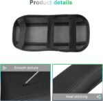 GAFAT Dacia Sandero 3/Stepway 3/Dacia Jogger 2021-2024 2025 Centre Armrest Cover, Centre Console Armrest Protection, PU Microfibre Leather Padding (Black)