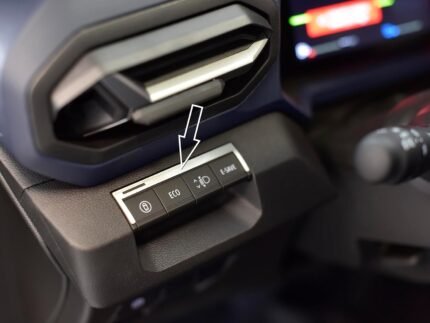Carcasă din oțel pentru Dacia Duster III 3 (P1310) 2024+ | Comutator decorativ - 1 martor luminos | 1 bucată accesorii tuning Essential Expression Journey Extreme Duster din oțel inoxidabil