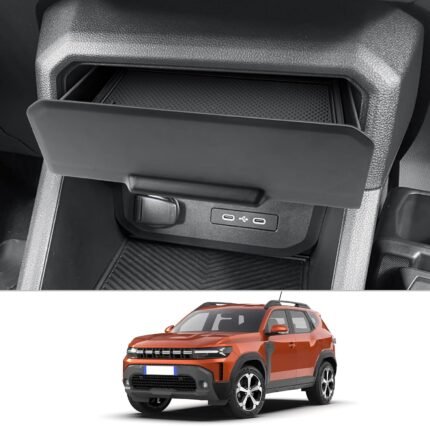 CDEFG Compatibil cu Dacia Duster 3 2024 2025 Organizator Sertar Consolă Centrală Cutie De Depozitare Ascunsă Tavă Rafturi Duster III 2024 2025 Accesorii
